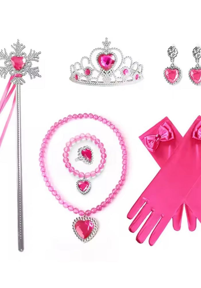 Princess Anna Snowflake Jewellery Accessories Set - Pink