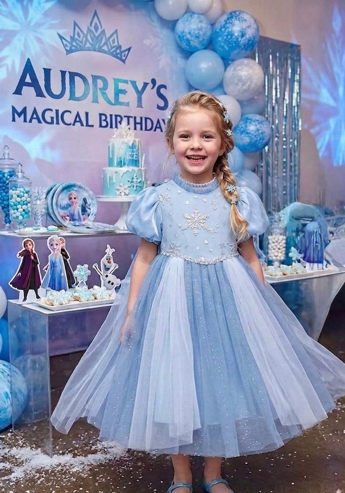 Snowflake Dream Luxe Princess Dress & Cape (limited edition) - Fox Baby & Co