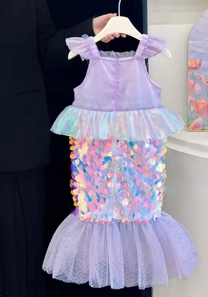 Enchanted Pearl Mermaid Sequins Princess Dress - Fox Baby & Co