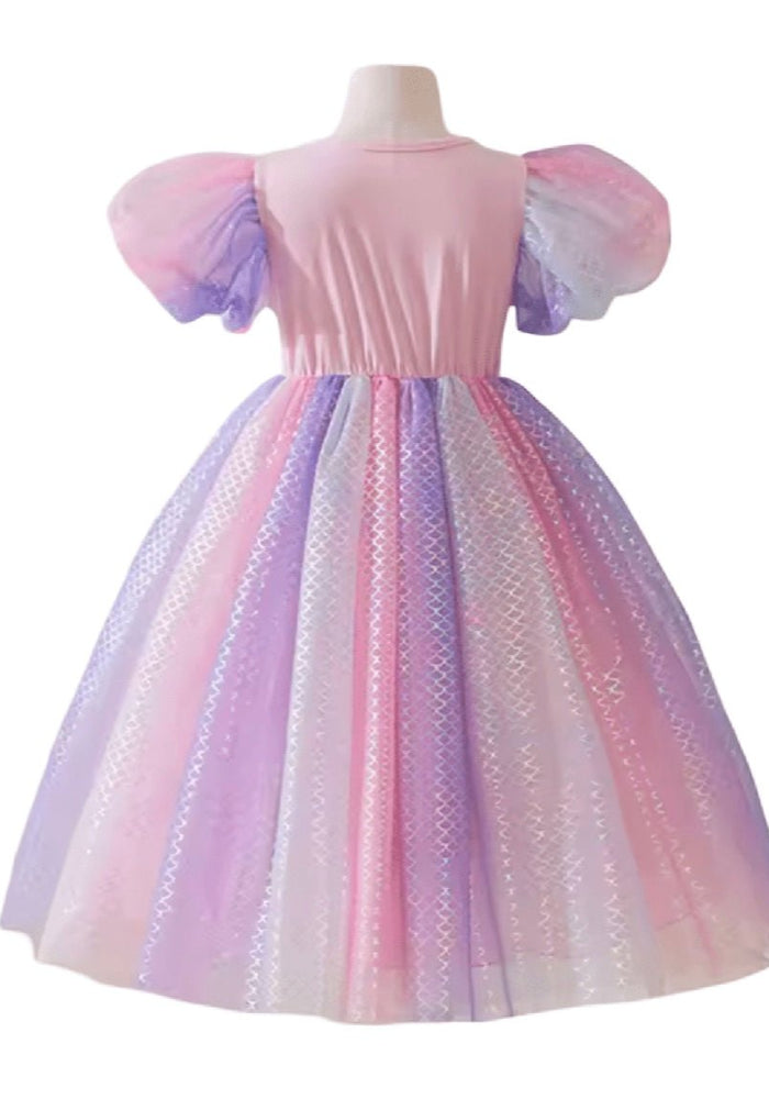 Mermaid Pastel Sequins Princess Dress Costume Cosplay - Fox Baby & Co