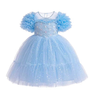 Elsa Blue Luxe Frill Princess Party Dress (limited edition) - Fox Baby & Co