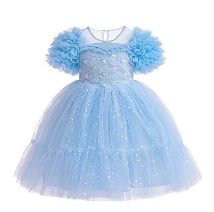 Elsa Blue Luxe Frill Princess Party Dress (limited edition) - Fox Baby & Co