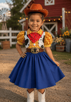 Load image into Gallery viewer, Original Jessie Cowgirl Toy Story Princess Dress &amp; Hat Set 🤠✨ - Fox Baby &amp; Co
