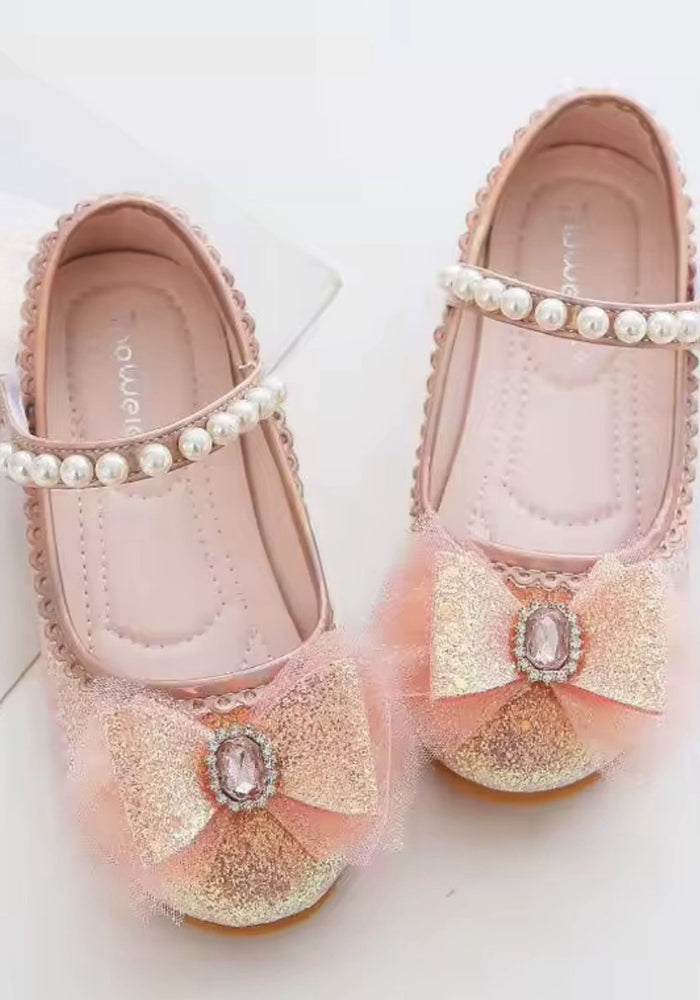 New Enchanted Princess Birthday Girl Sparkle Bow Mary Jane Shoe (pre order) - Fox Baby & Co
