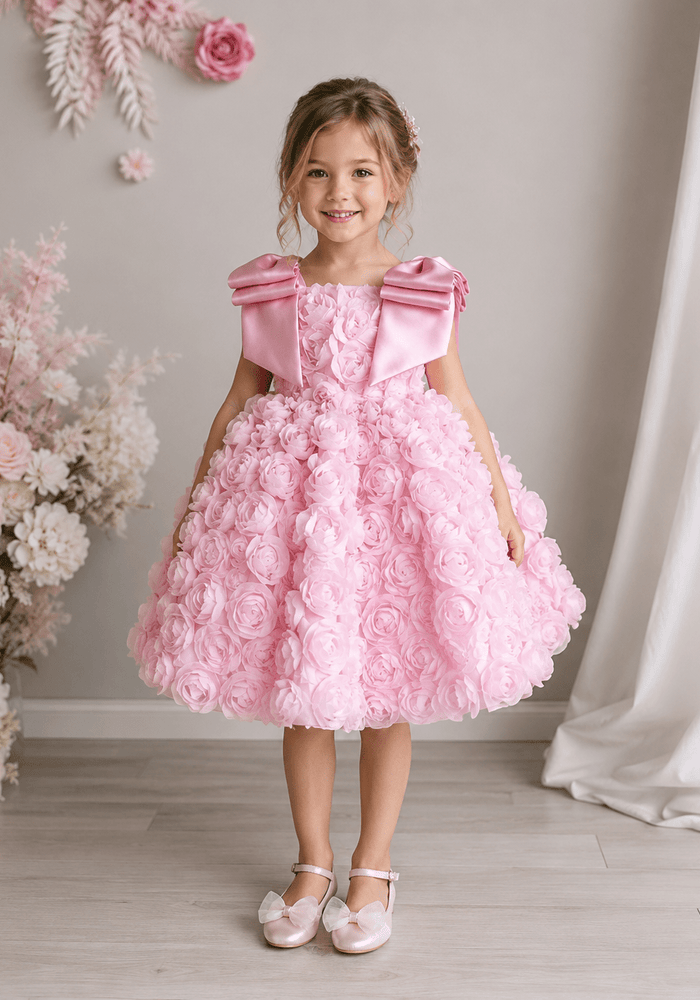 Ophelia Bloom Flower Girl Dress - Pink