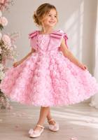 Load image into Gallery viewer, Ophelia Bloom Flower Girl Dress - Pink
