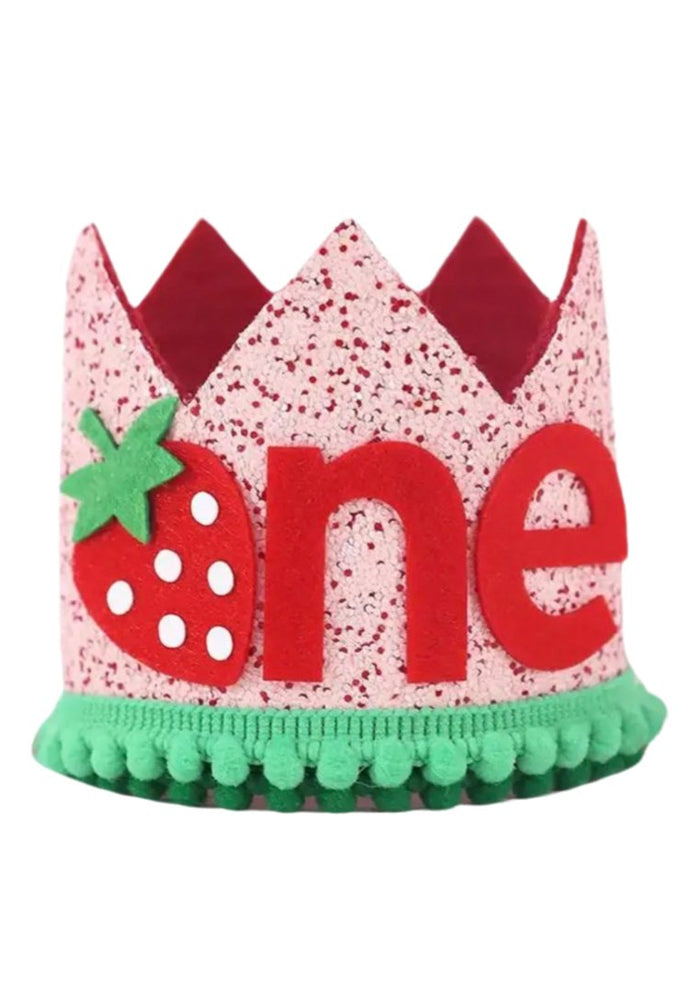Strawberry Shortcake Birthday Party Crown Hat - Fox Baby & Co