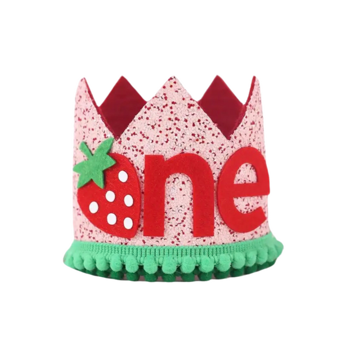 Strawberry Shortcake Birthday Party Crown Hat -