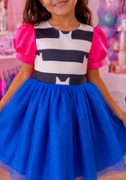 Load image into Gallery viewer, New Gabby’s Dollhouse Inspired Party Dress with Cat Ears Headband - Halloween Costume
