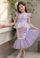 Load image into Gallery viewer, Enchanted Pearl Mermaid Sequins Princess Dress - Fox Baby &amp; Co
