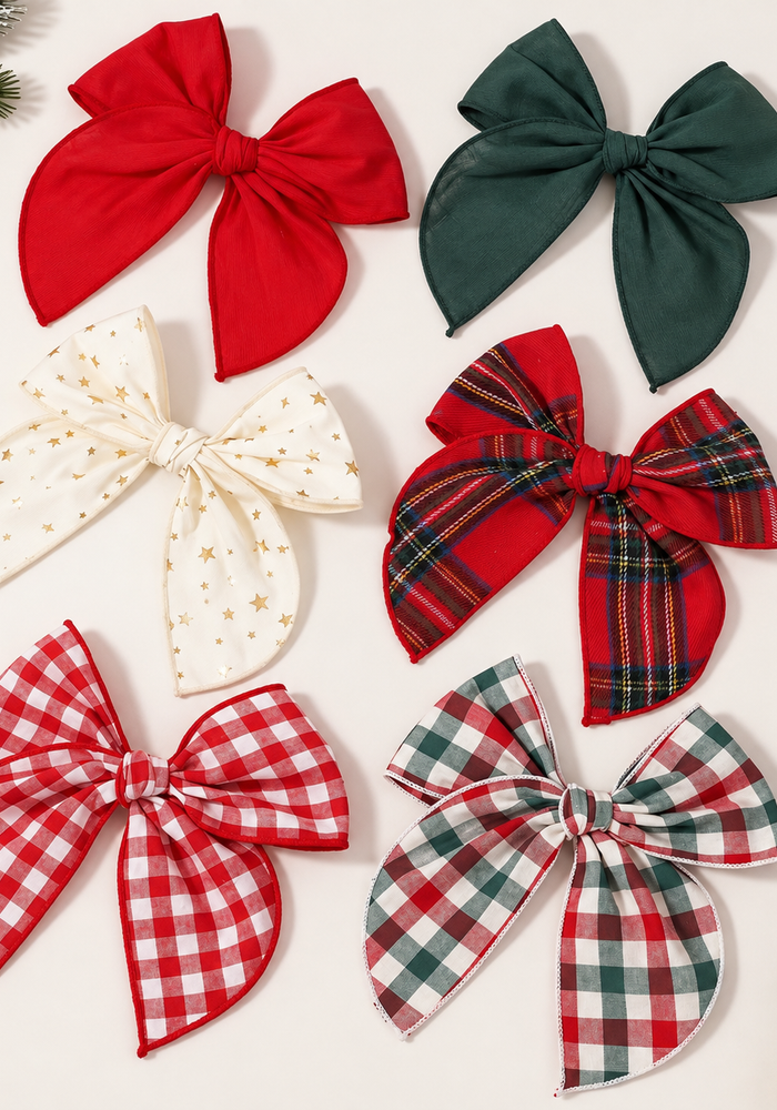 Christmas Large Statement Bow Clip