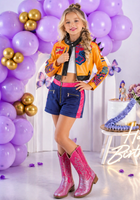 Load image into Gallery viewer, Kids Girls K - POP Style Demon Hunter Rumi Costume Top, Shorts &amp; Jacket 3 Piece - Fox Baby &amp; Co
