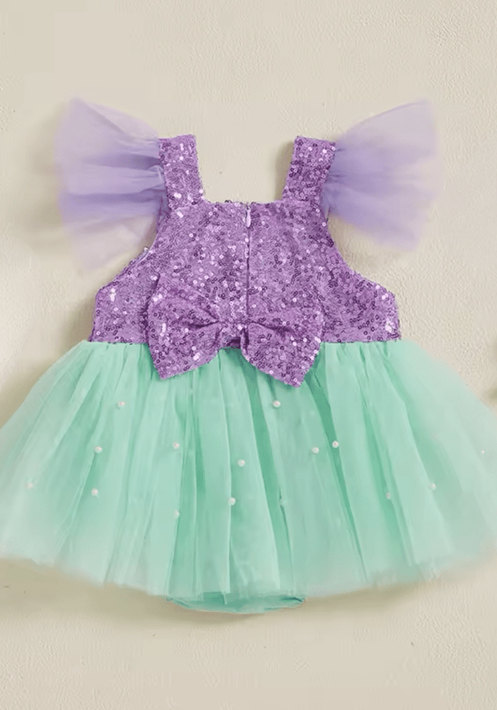 Baby Girl Ariel Mermaid Tutu Romper - Fox Baby & Co