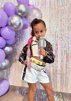 Load image into Gallery viewer, Kids Girls Kpop Style Demon Hunter Mira Zoey Costume Top, Shorts &amp; Jacket 3 Piece - Fox Baby &amp; Co

