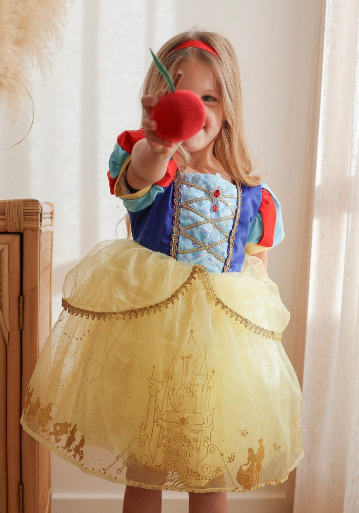 Royal Snow White Princess Birthday Party Dress Costume & Headband - Fox Baby & Co