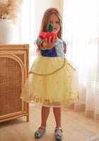 Load image into Gallery viewer, Royal Snow White Princess Birthday Party Dress Costume &amp; Headband - Fox Baby &amp; Co
