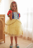 Load image into Gallery viewer, Royal Snow White Princess Birthday Party Dress Costume &amp; Headband - Fox Baby &amp; Co
