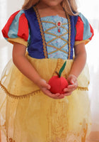 Load image into Gallery viewer, Royal Snow White Princess Birthday Party Dress Costume &amp; Headband - Fox Baby &amp; Co
