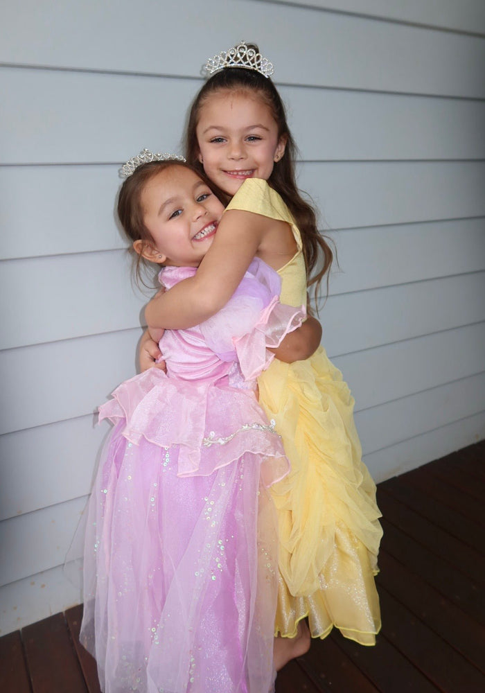 Violet Rapunzel Princess Puff Sleeve Party Dress Costume - Fox Baby & Co