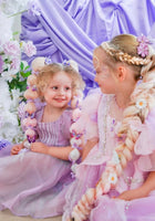 Load image into Gallery viewer, Violet Rapunzel Princess Puff Sleeve Party Dress Costume - Fox Baby &amp; Co
