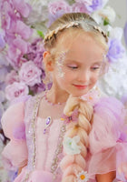 Load image into Gallery viewer, Violet Rapunzel Princess Puff Sleeve Party Dress Costume - Fox Baby &amp; Co
