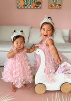 Load image into Gallery viewer, Whimsical Butterfly Tulle Dress - Baby Pink - Fox Baby &amp; Co
