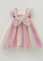 Load image into Gallery viewer, Kids little girls Aurora Tulle Fairy Birthday Dress - Pink Rainbow
