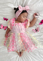 Load image into Gallery viewer, Kids little girls Pandora Butterfly Tulle Dress - Rainbow
