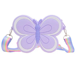 Pre order - Butterfly Kids Handbag - Purple
