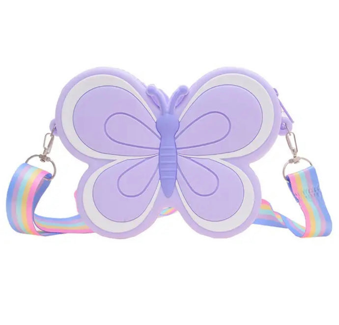 Butterfly Kids Handbag - Purple