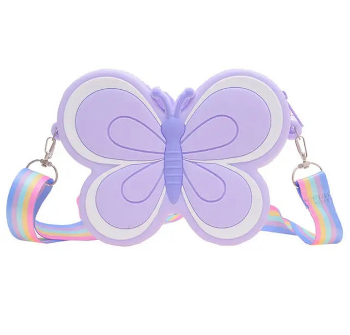 Pre order - Butterfly Kids Handbag - Purple