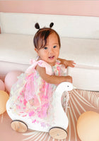 Load image into Gallery viewer, Kids little girls Camilla Butterfly Rainbow Tulle Dress - Pink
