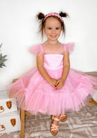 Load image into Gallery viewer, Kid little girl Pink Princess Birthday Tulle Dress - Fox Baby &amp; Co

