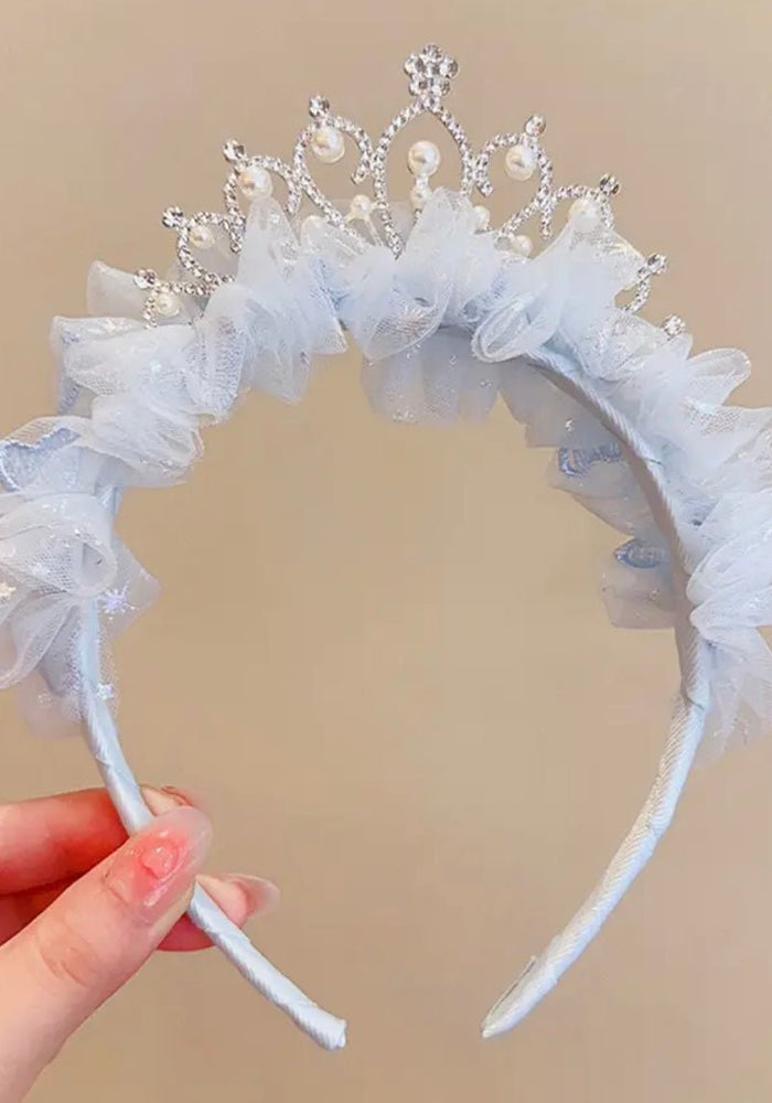 Princess Tulle Birthday Tiara Crown Headband - Fox Baby & Co