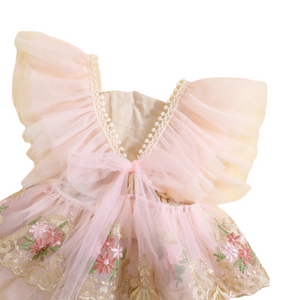 Vintage Floral Tutu Birthday Romper