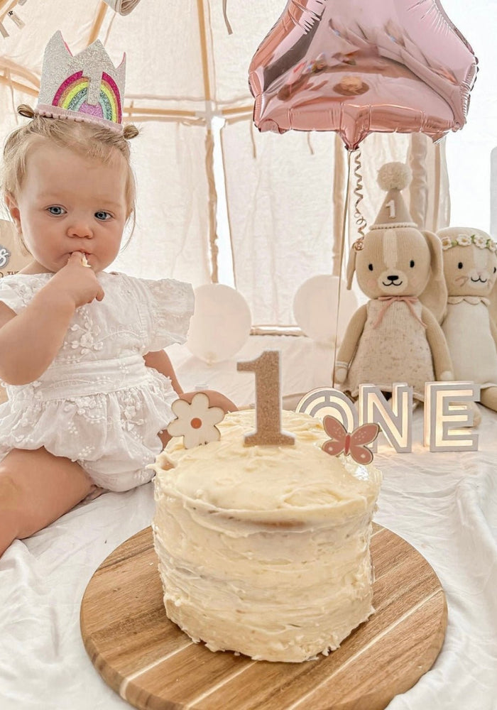 Rainbow 1st Birthday Party Crown Hat - Fox Baby & Co