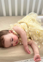 Load image into Gallery viewer, Yellow Daisy Tulle Frill Tutu Romper
