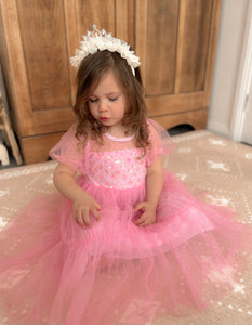 Kid little girl Bubblegum Pink Fairytale Birthday Tulle Dress