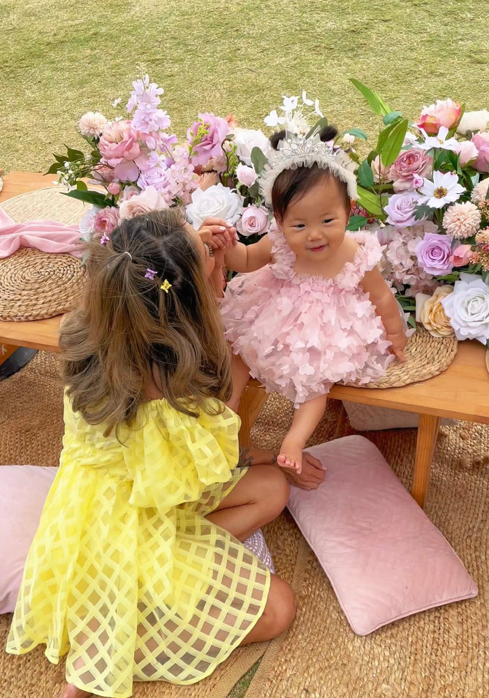 Whimsical Butterfly Tulle Dress - Baby Pink - Fox Baby & Co