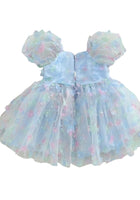 Load image into Gallery viewer, Kids little girls Clara Flower Tulle Dress - Blue
