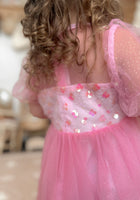 Load image into Gallery viewer, Kid little girl Bubblegum Pink Fairytale Birthday Tulle Dress
