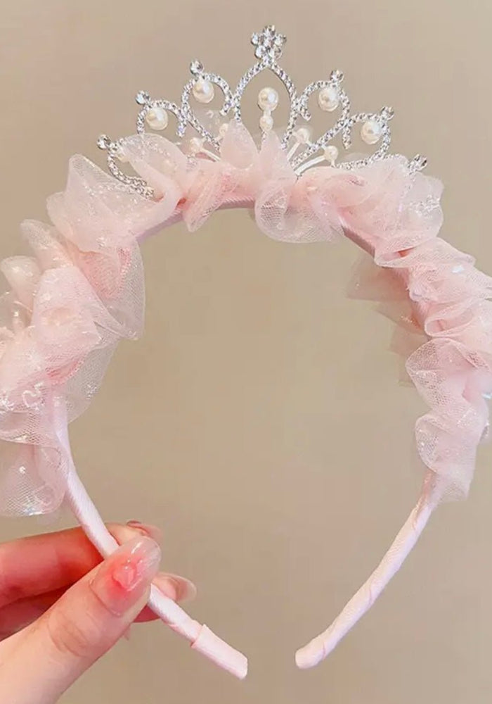 Princess Tulle Birthday Tiara Crown Headband - Fox Baby & Co