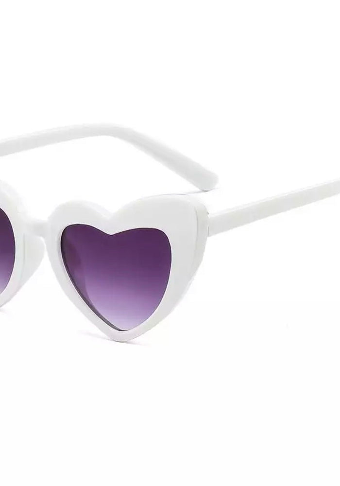 Baby/Kid Girl Love Heart Sunglasses - White - Fox Baby & Co