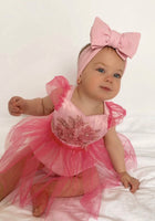 Load image into Gallery viewer, Audrey Tulle Tutu Romper (pre order)
