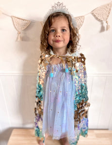 Kids little girls Arabella Tulle Fairy Birthday Dress - Blue