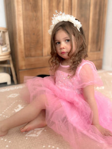 Kid little girl Bubblegum Pink Fairytale Birthday Tulle Dress