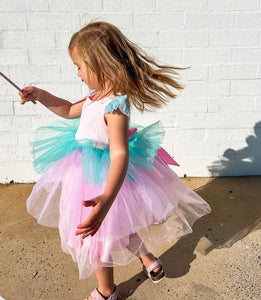 Kid little girl Candyland Tulle Tutu Birthday Dress
