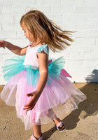 Load image into Gallery viewer, Kid little girl Candyland Tulle Tutu Birthday Dress
