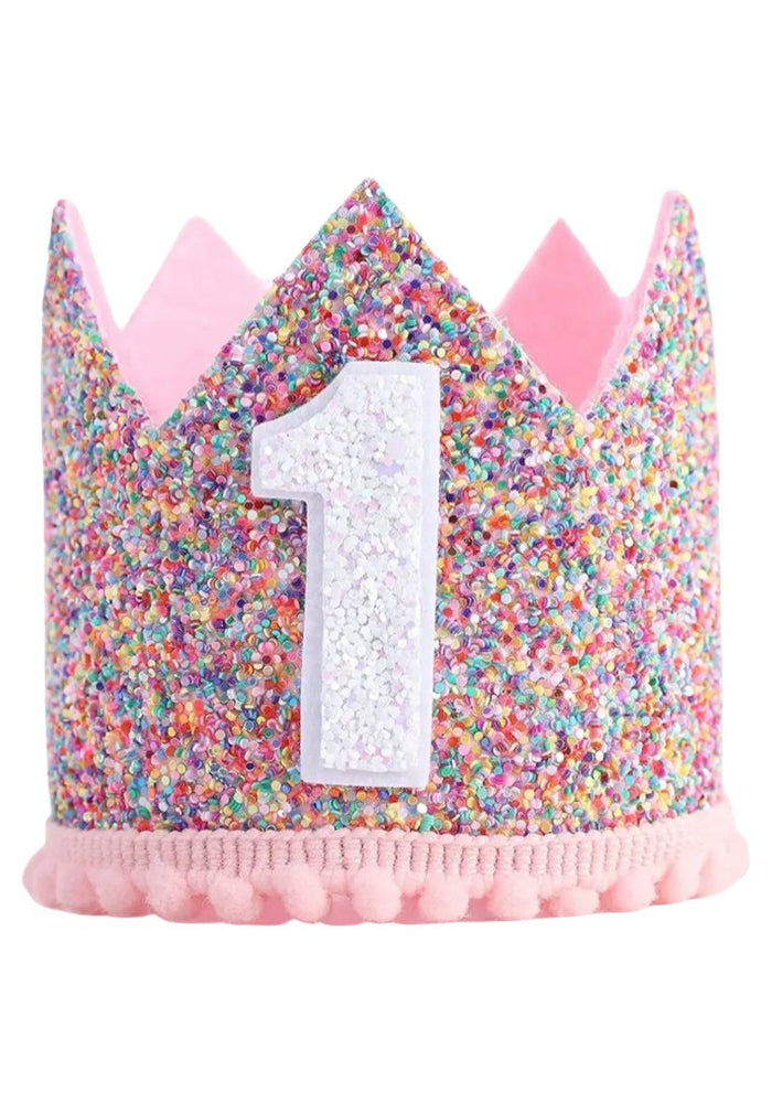 First Birthday Fairy Crown - 3D Butterfly Party Hat For Girls' Fairy Theme Celebration