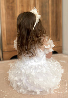 Load image into Gallery viewer, Kids little girls Clara Butterfly Tulle Dress - White
